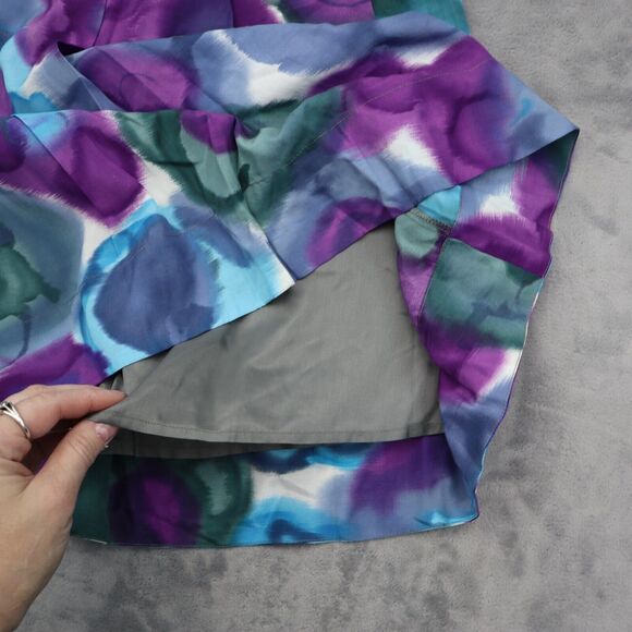 CCDK Skirt Womens 8 Multicolor A Line Pleated Knee Length Hook Eye Zip - Picture 10 of 15